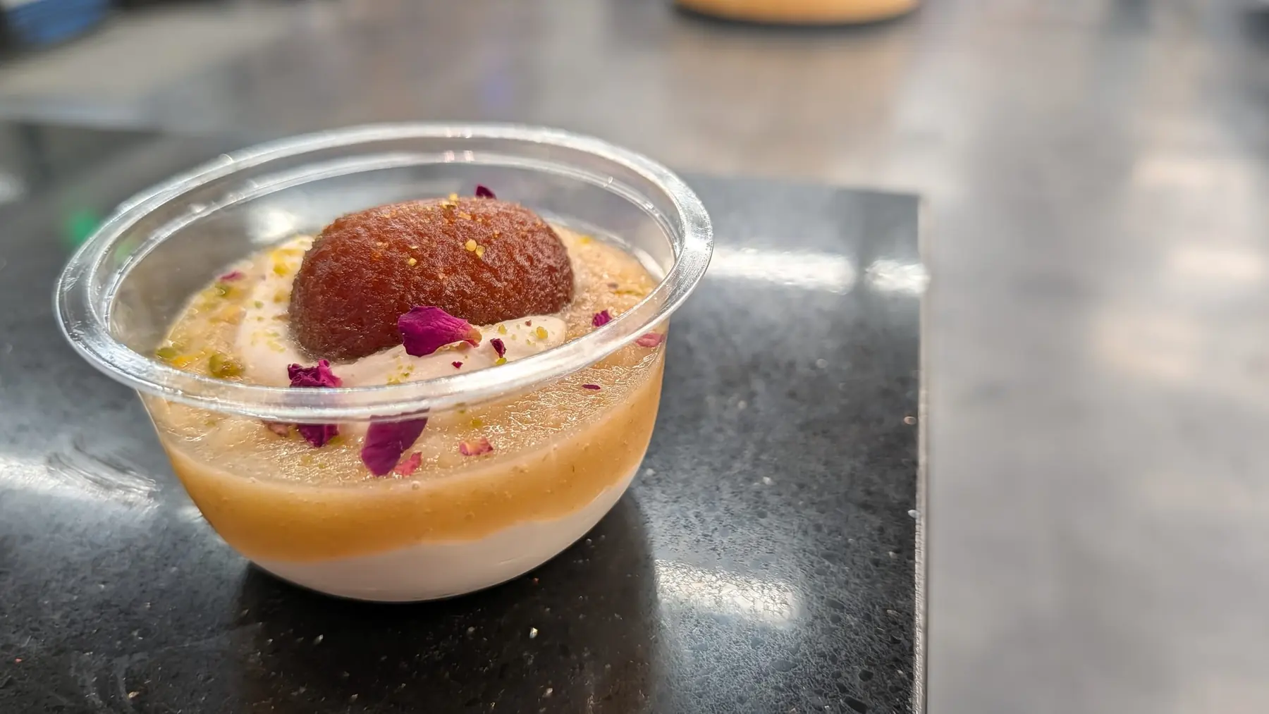 Gulab jamun trifle cup